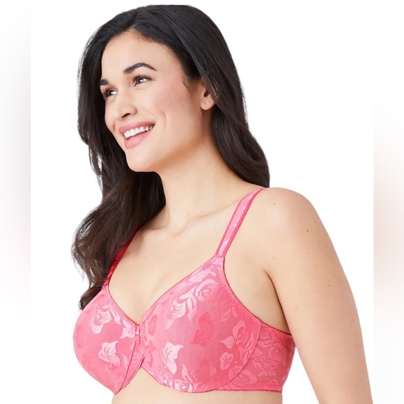 Wacoal Pink Breast Cancer Awareness Seamless Underwire Bra (34DDD) - Picture 2 of 6